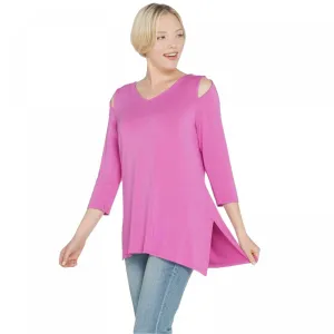 Belle by Kim Gravel Women's Knit Top With Asymmetrical Hem