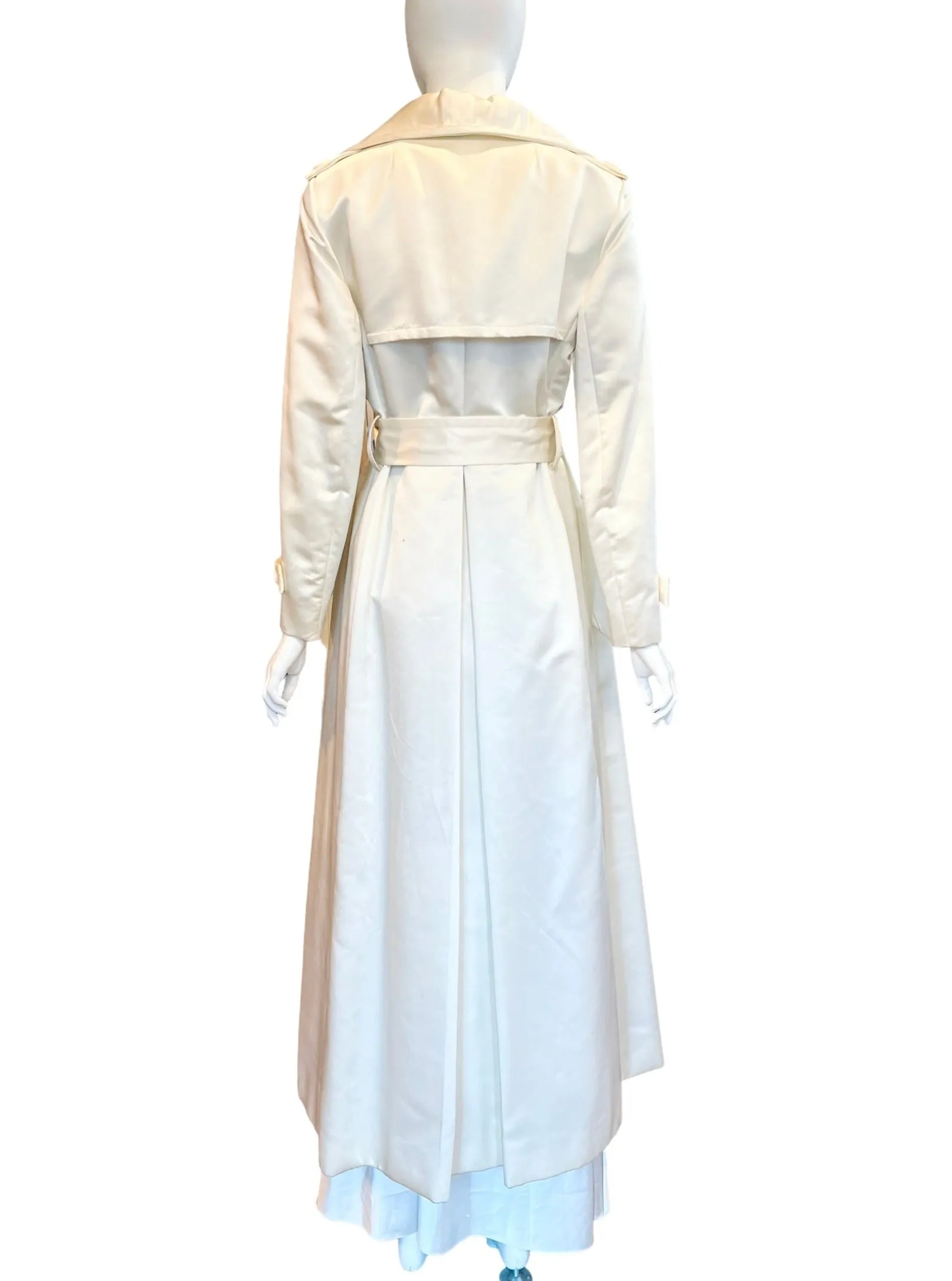 Bill Blass for Bond St - Heavy Satin Trench Coat