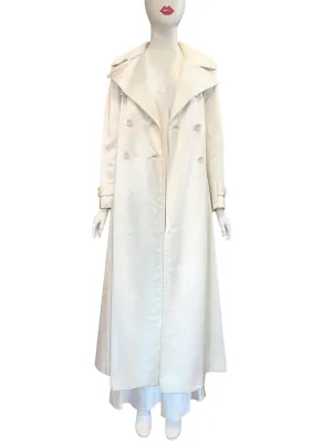 Bill Blass for Bond St - Heavy Satin Trench Coat