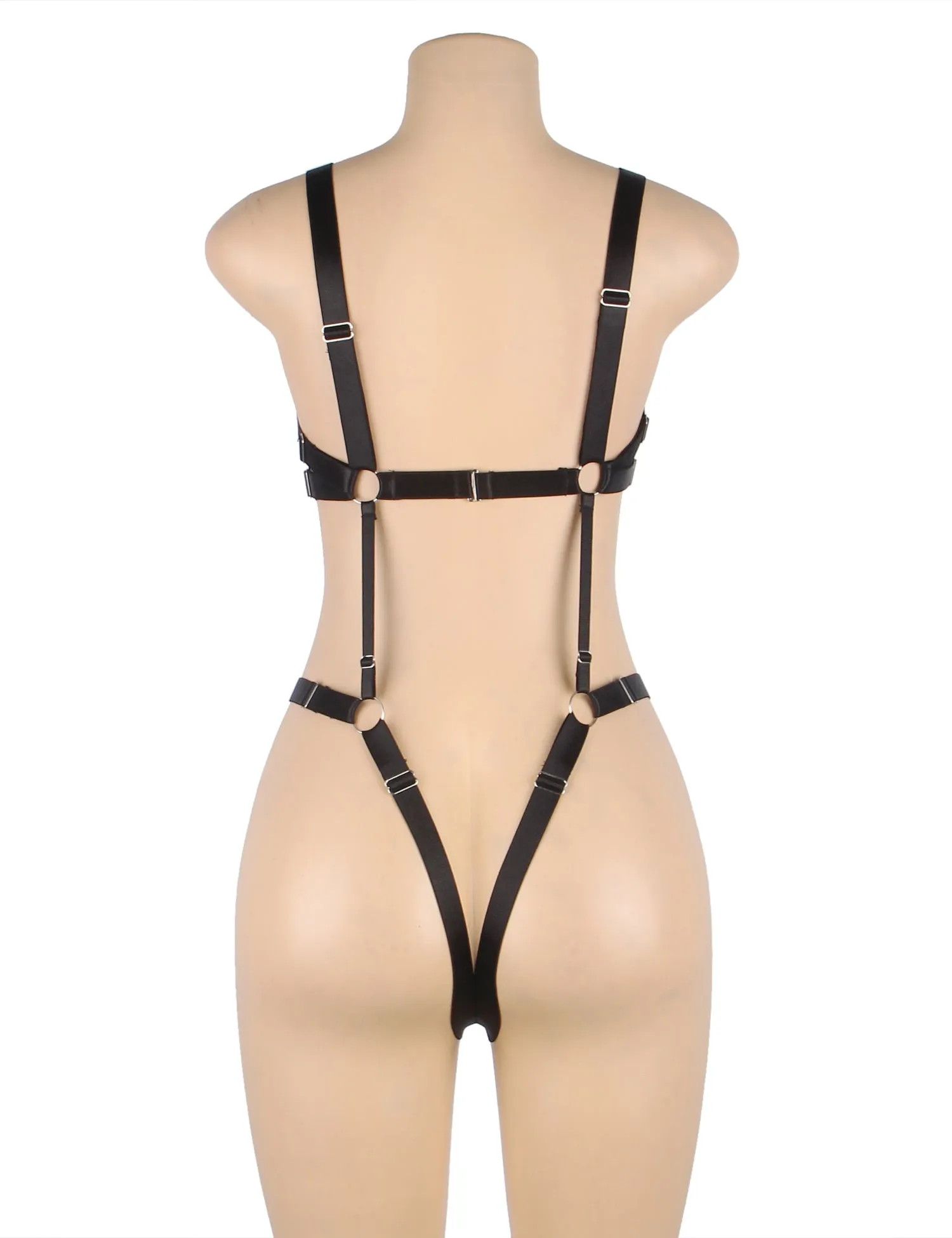 Black Sexy Adjustable Bondage Bodysuit