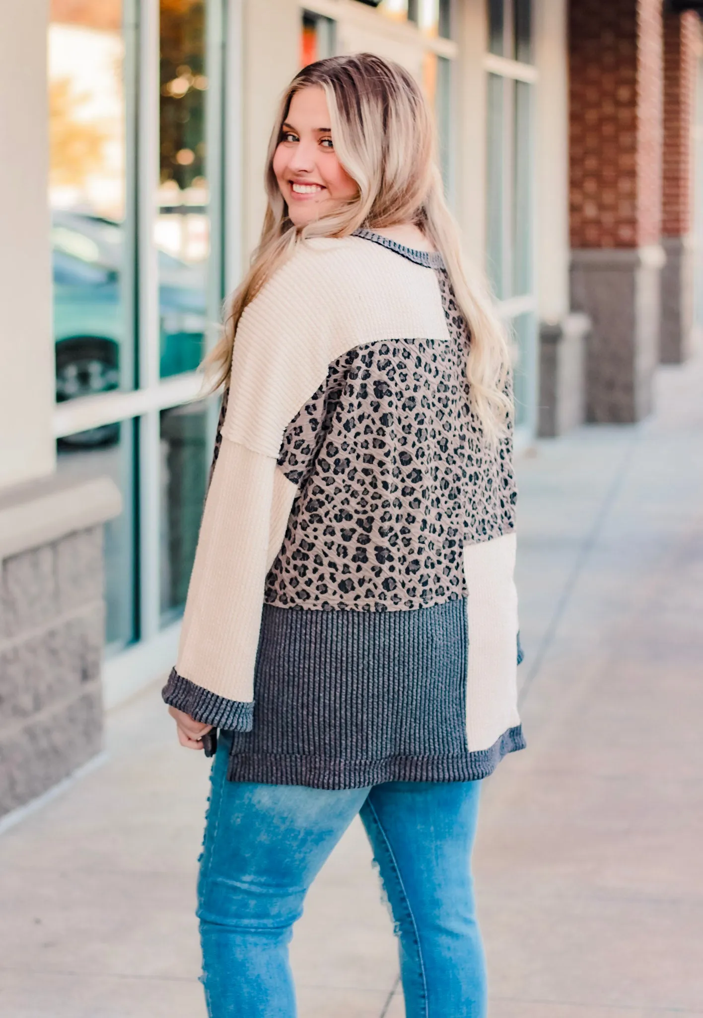 Blocking It Out Sweater