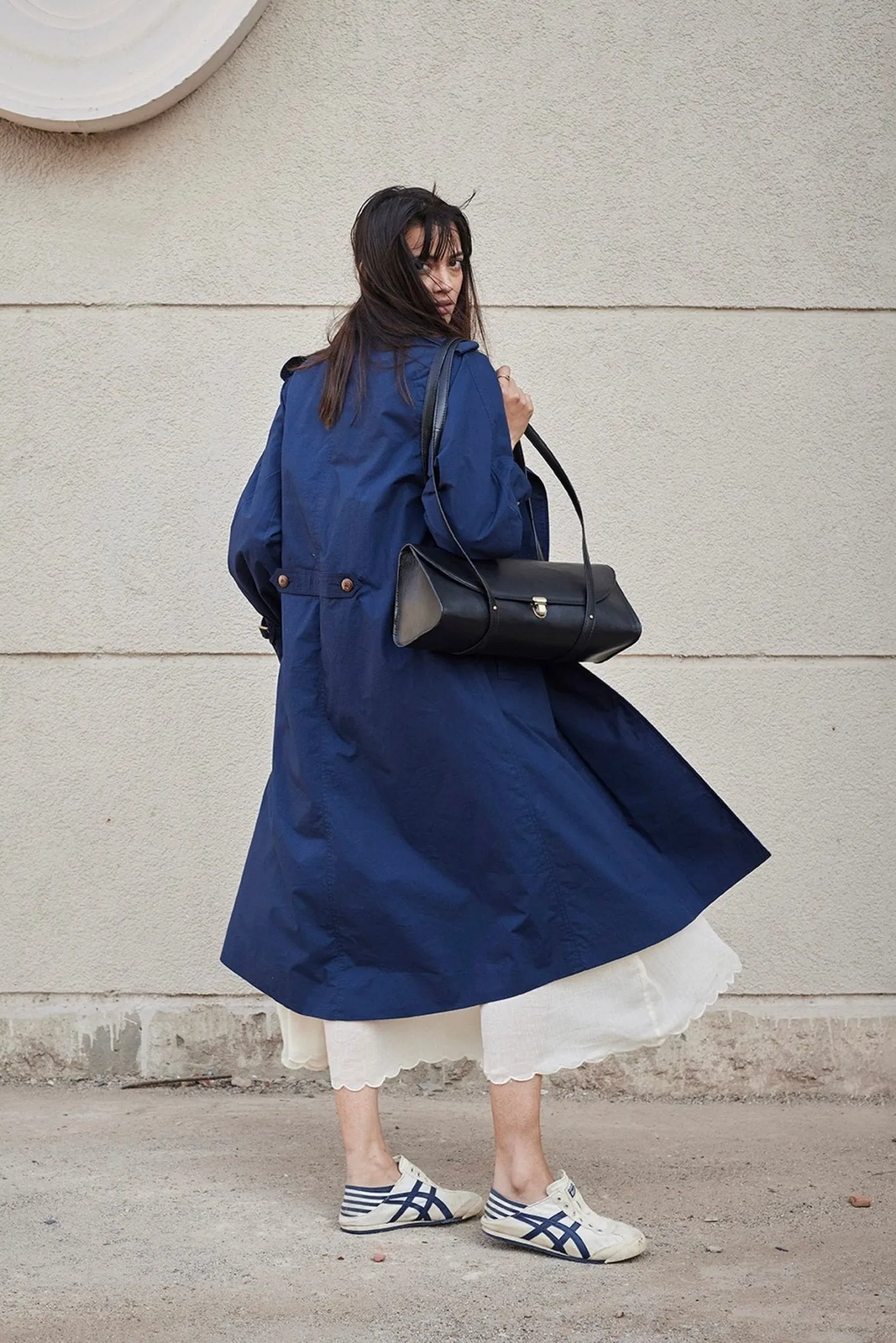 Blue Sage Trench Coat