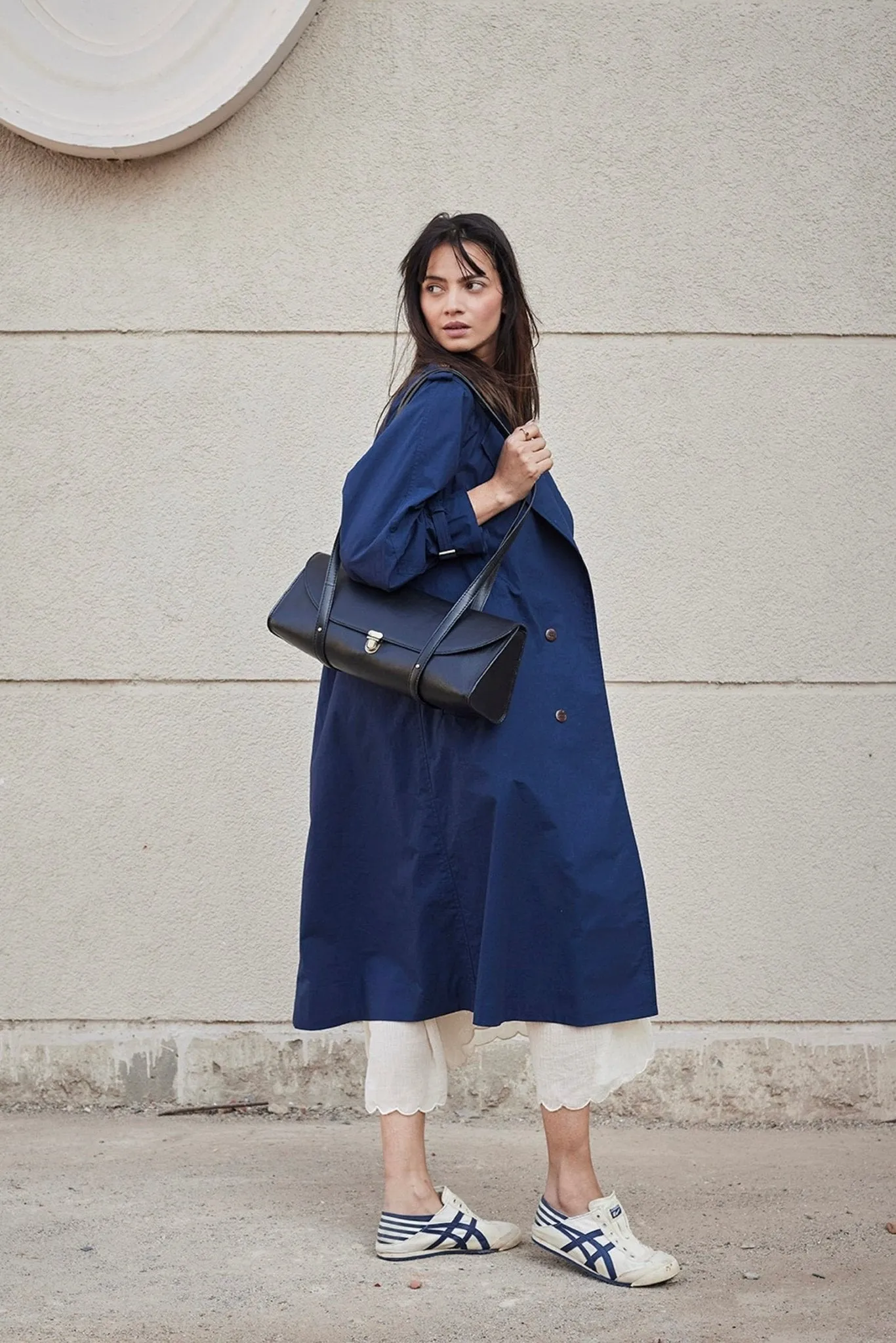Blue Sage Trench Coat