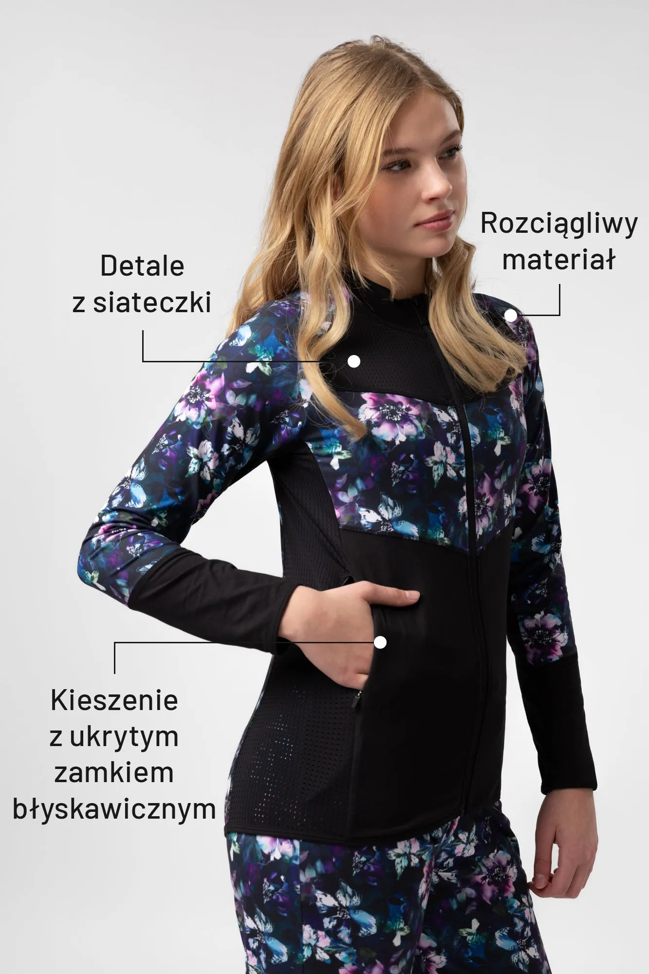 Bluza z zamkiem AirMesh Aitutaki