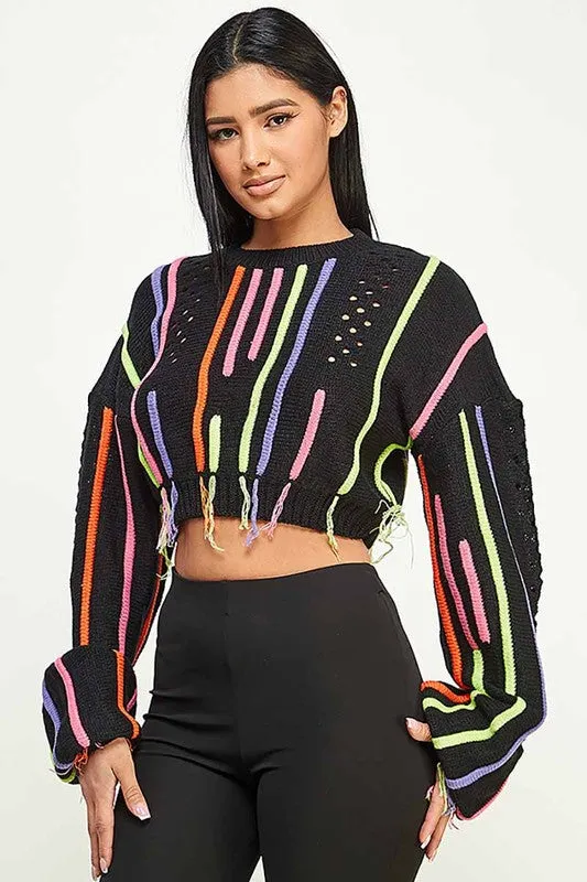 Breanna Fringe Sweater