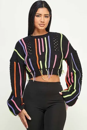 Breanna Fringe Sweater