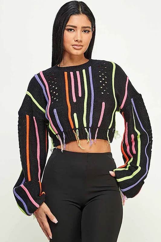 Breanna Fringe Sweater