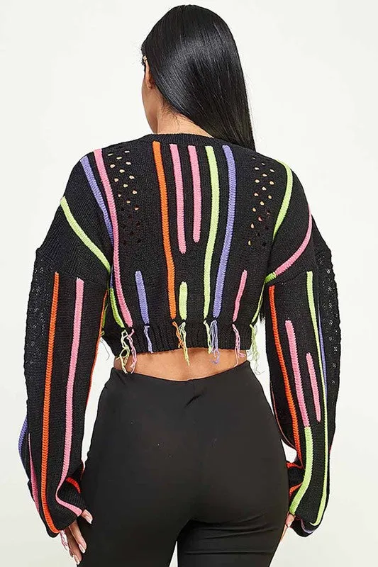 Breanna Fringe Sweater