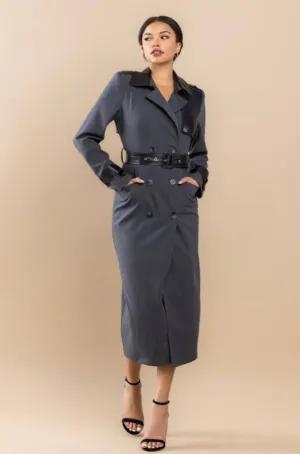 Brielle Trench Coat Dress