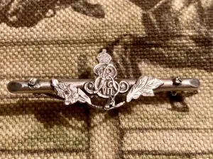 Brooch or Stock Pin Sterling King Edward VII Coronation Commemoration