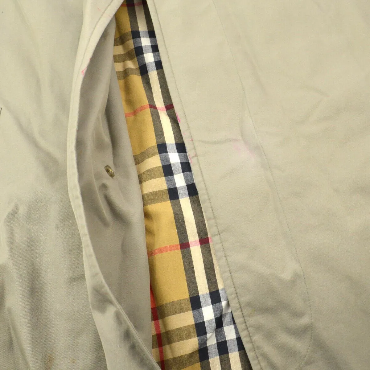 Burberry Long Sleeves Trench Coat Jacket Beige Single Breasted 02558