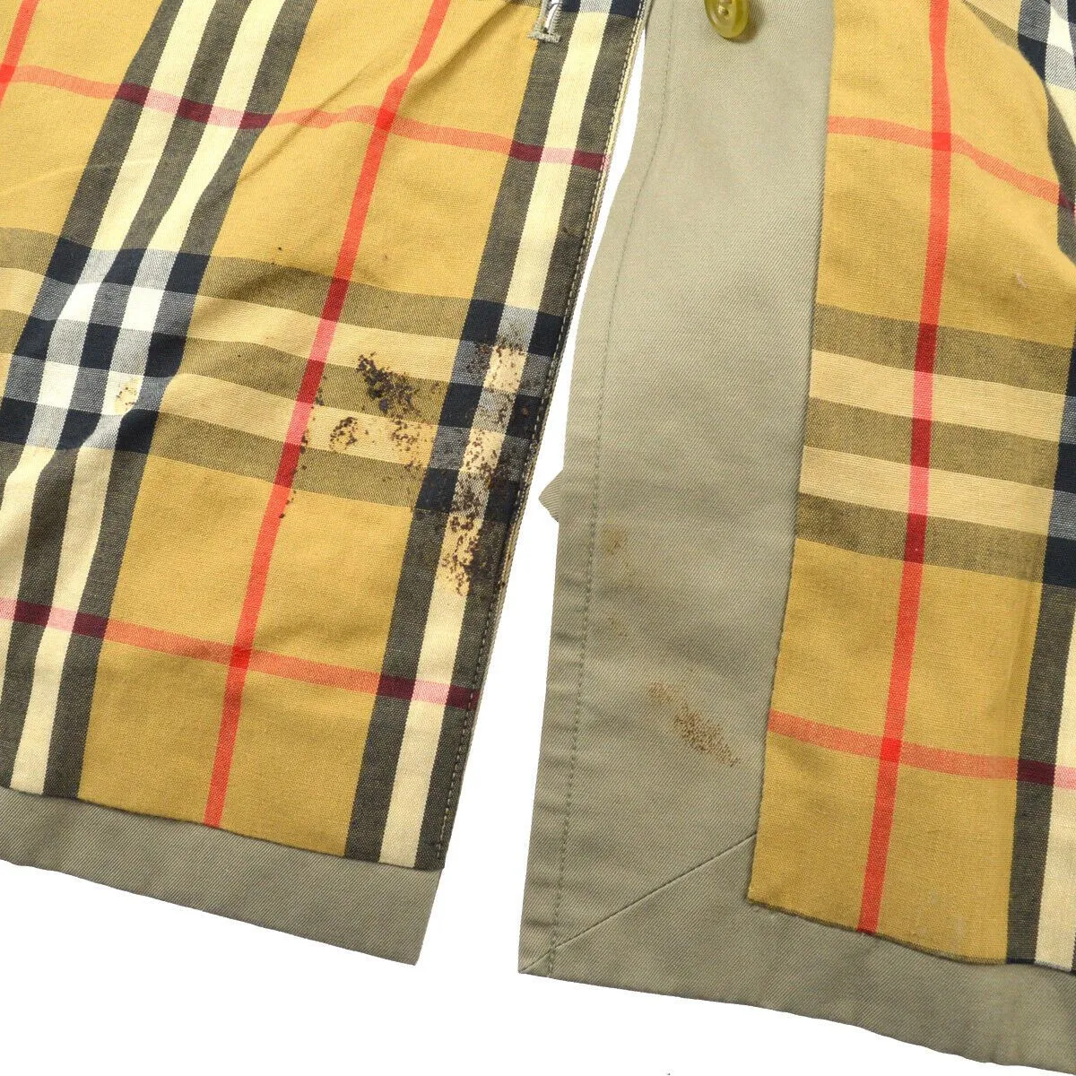 Burberry Long Sleeves Trench Coat Jacket Beige Single Breasted 02558