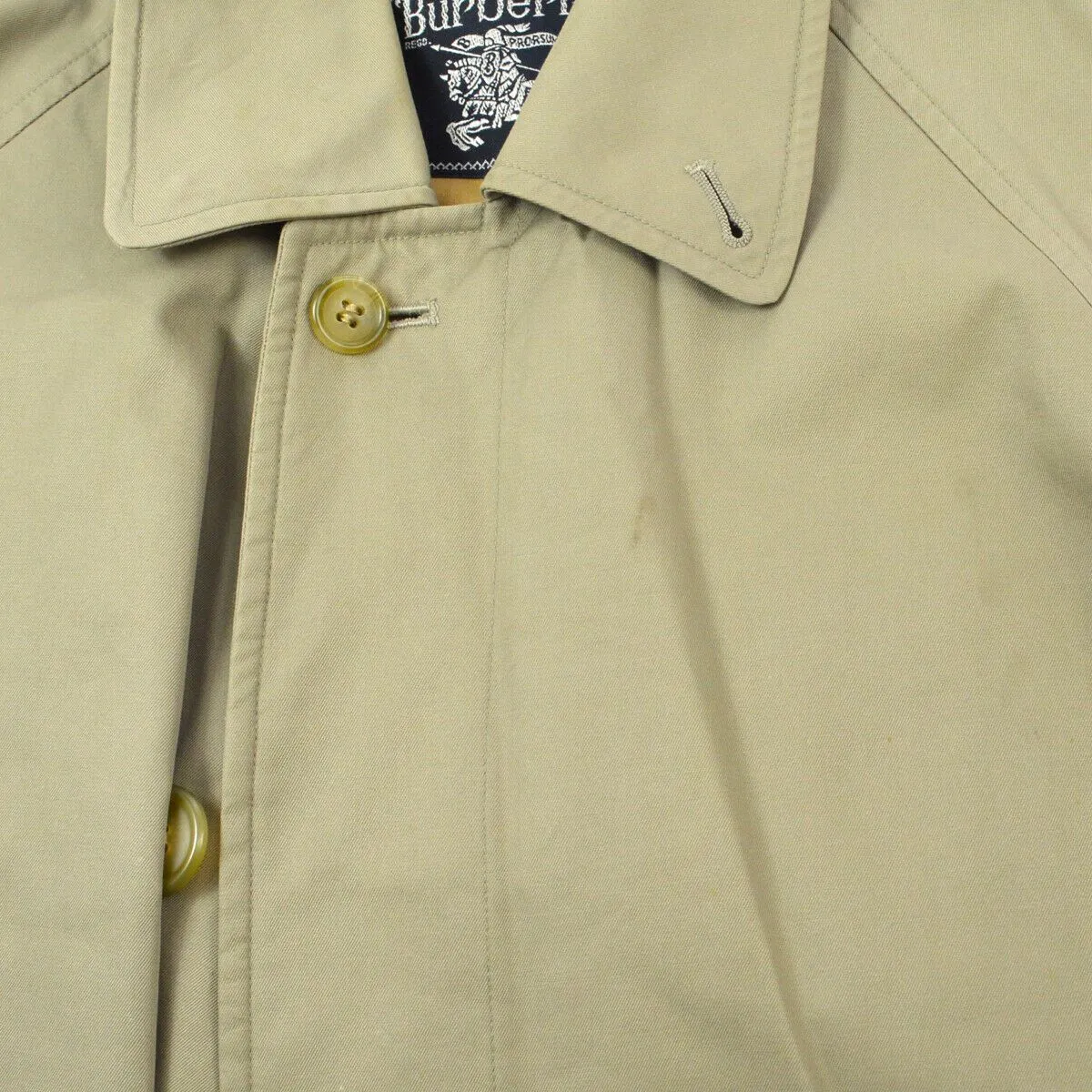 Burberry Long Sleeves Trench Coat Jacket Beige Single Breasted 02558