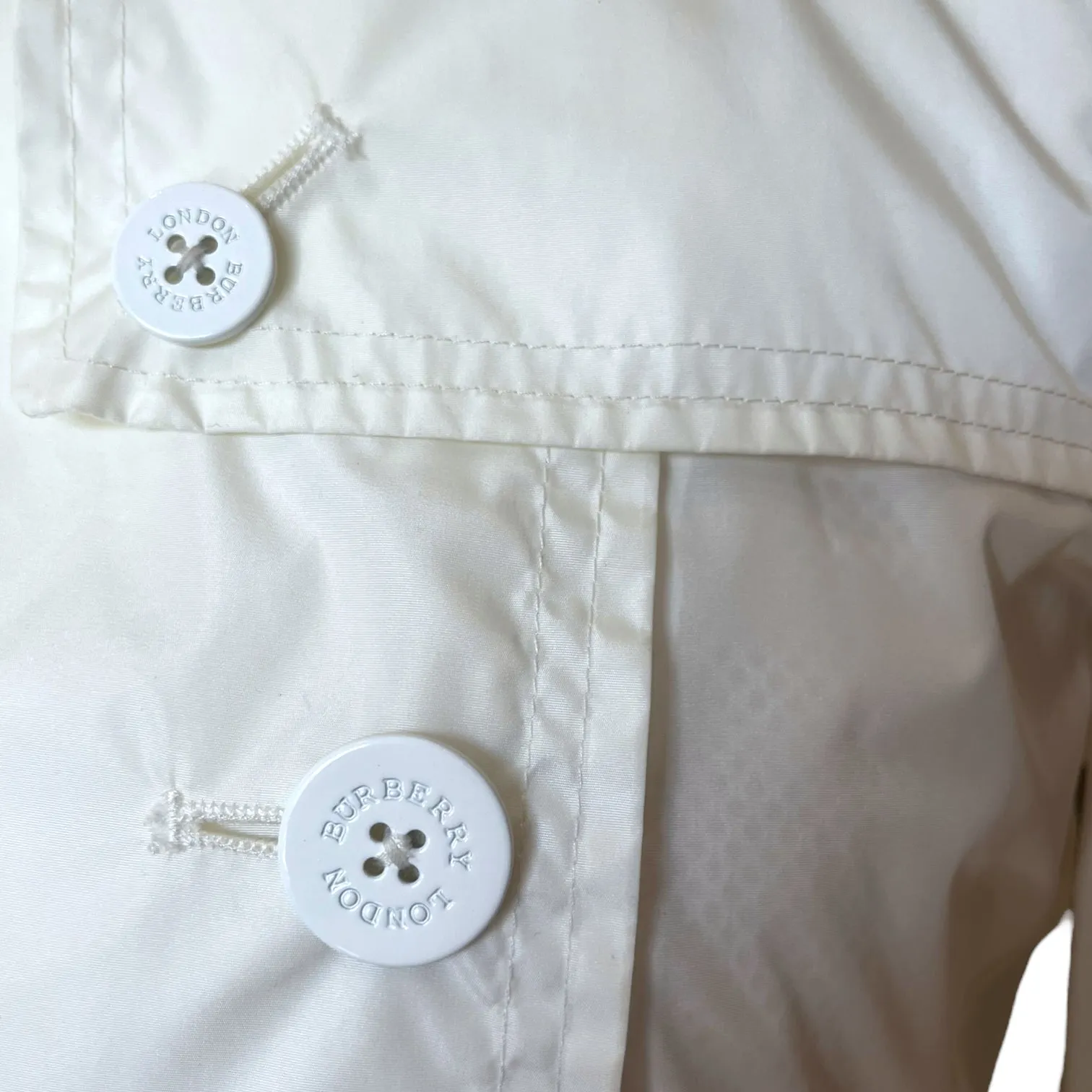 Burberry White Trench Coat
