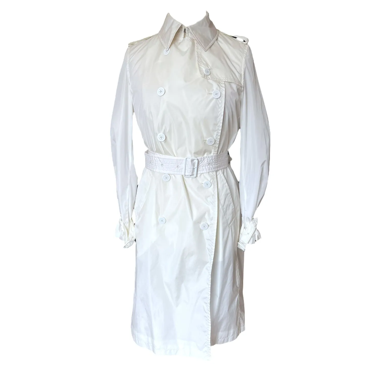 Burberry White Trench Coat