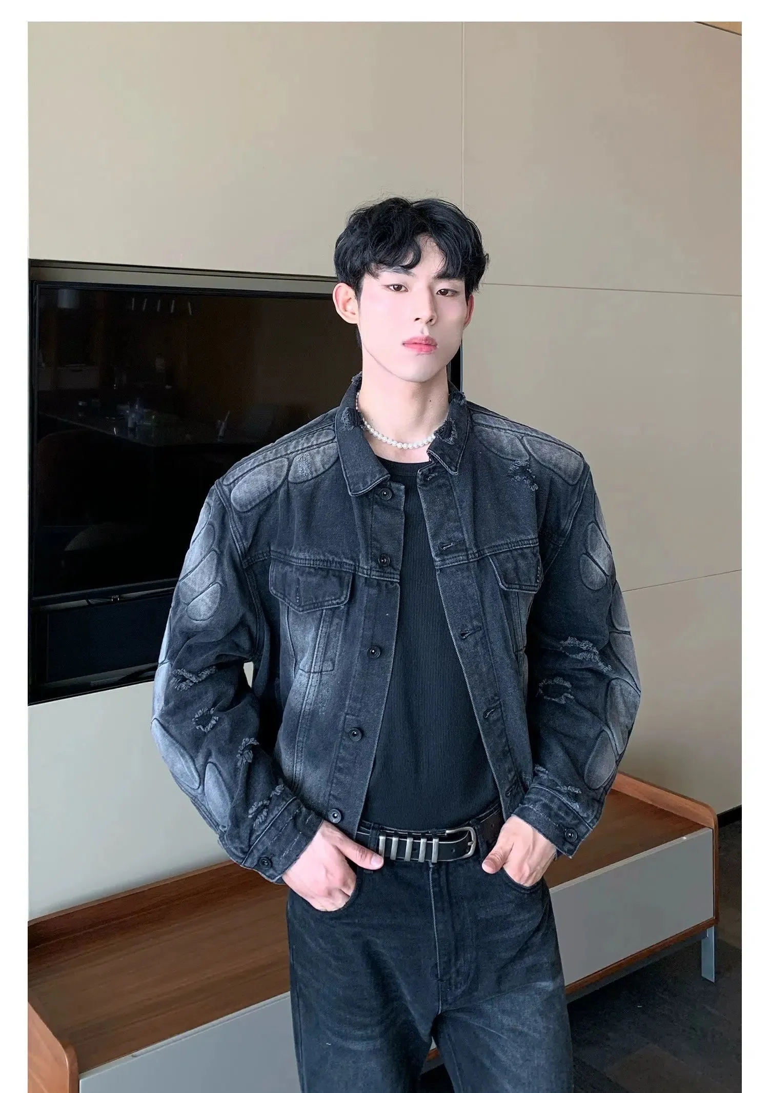 Button Closure Denim Jacket