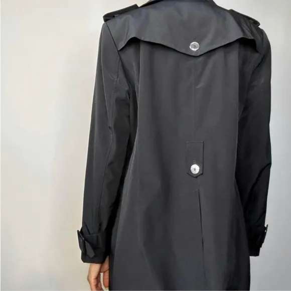 CALVIN KLEIN TRENDY TRENCH COAT WITH EXTERIOR POCKETS BELT | FALL WINTER PEACOAT