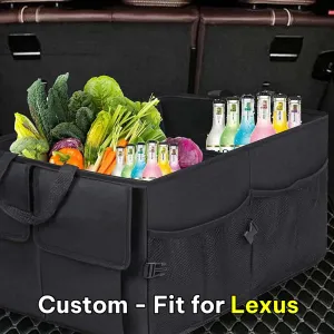 Car Trunk Organizer, Custom-Fit For Car, Foldable Car Trunk Storage Box, Storage Bag, Waterproof, Dust-proof, Stain-Resistant, Car Accessories WAFJ229