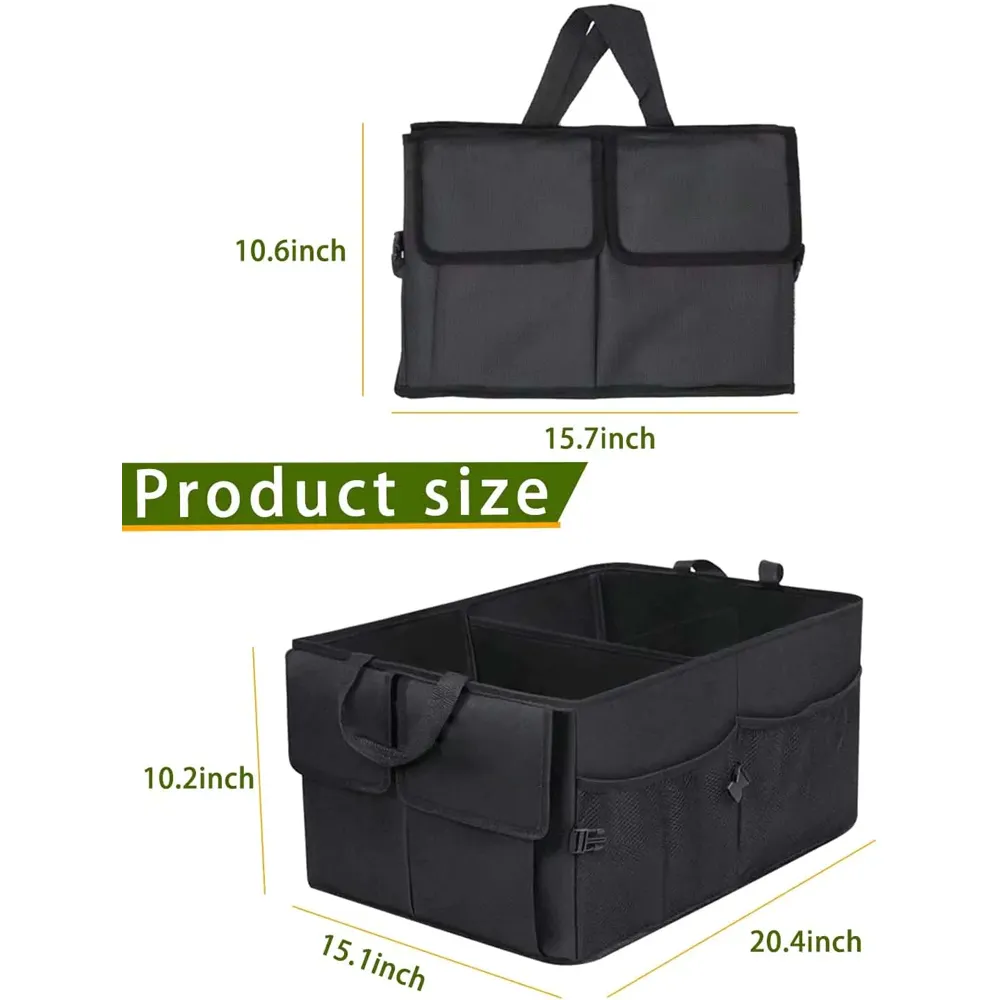 Car Trunk Organizer, Custom-Fit For Car, Foldable Car Trunk Storage Box, Storage Bag, Waterproof, Dust-proof, Stain-Resistant, Car Accessories WARA229