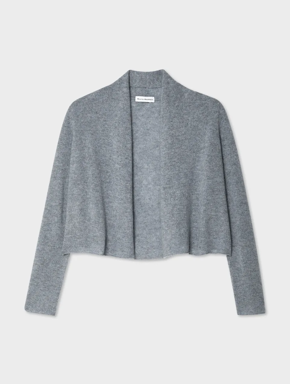 CASHMERE SHRUNKEN TRAPEZE IN BLUESTONE HEATHER