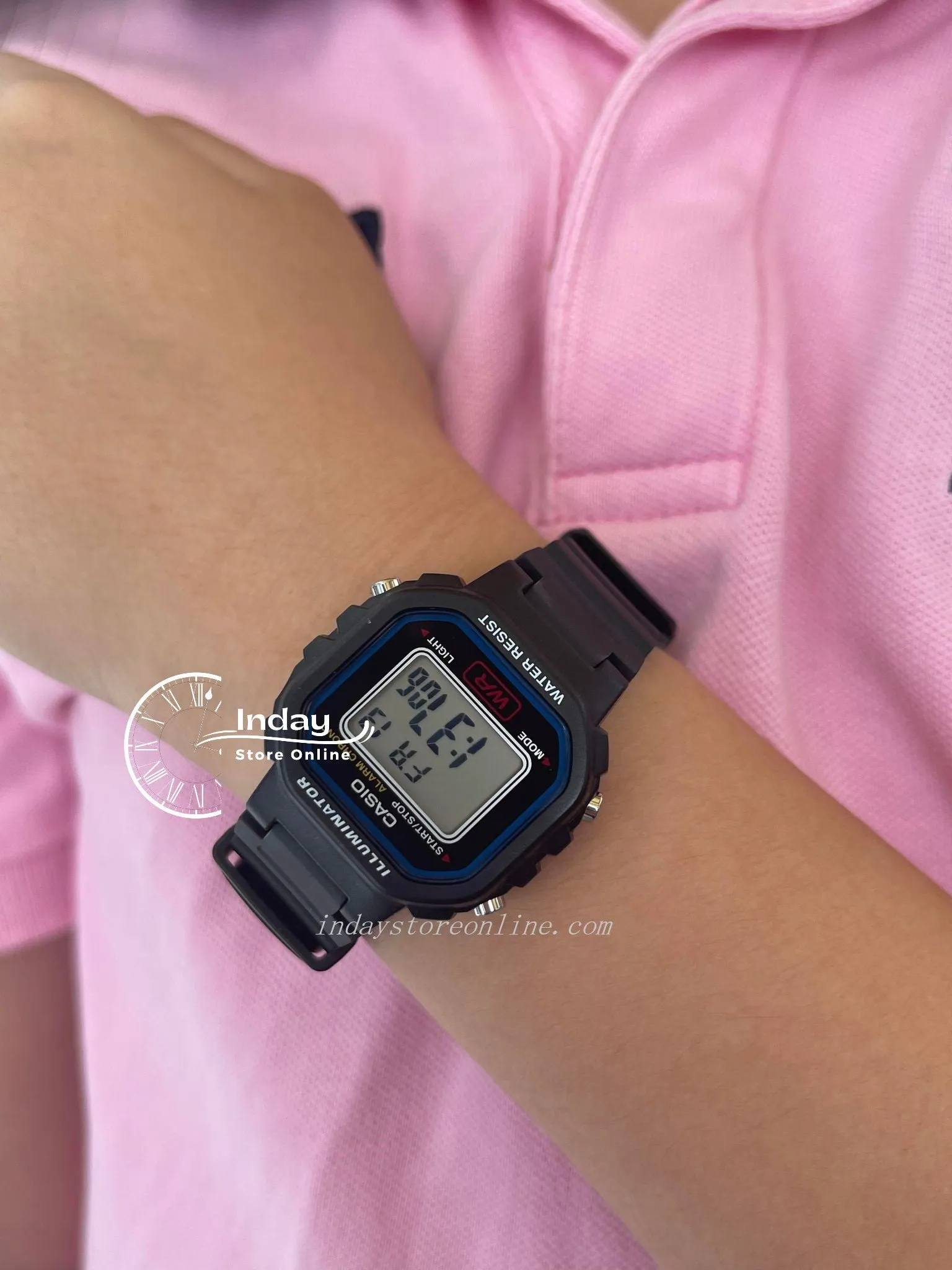 Casio Digital Women's Watch LA-20WH-1C Digital Resin Band Resin Glass