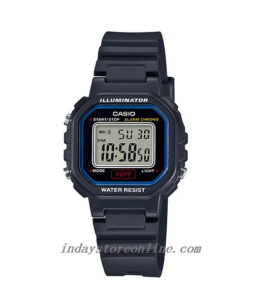 Casio Digital Women's Watch LA-20WH-1C Digital Resin Band Resin Glass