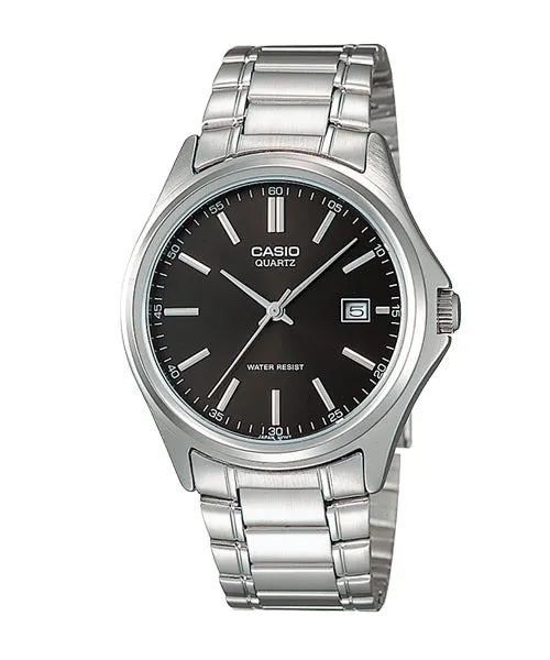 Casio Fashion Men's Watch MTP-1183A-1A Silver Plated Stainless Steel Band Mineral Glass