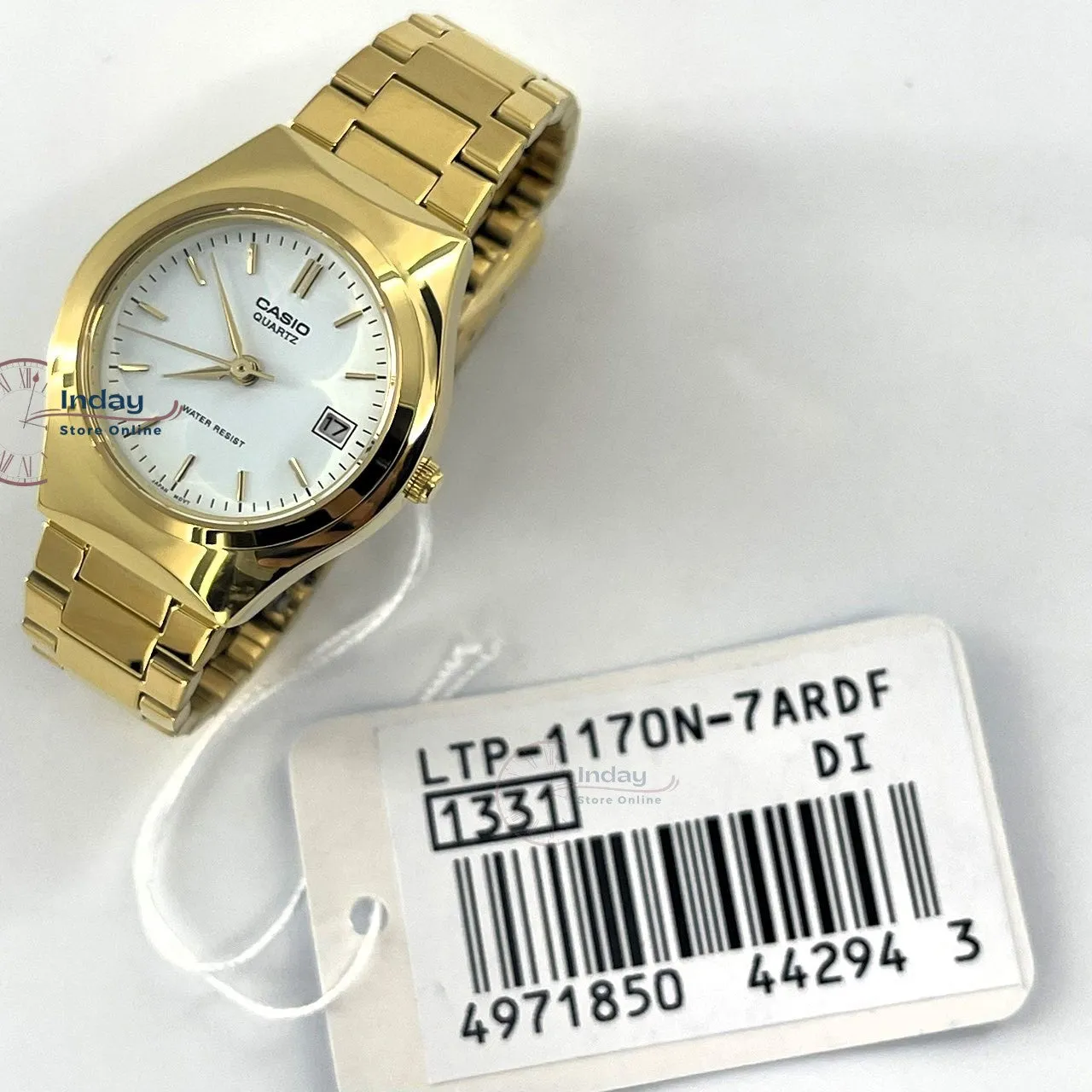 Casio Fashion Women's Watch LTP-1170N-7A Gold Plated Stainless Steel Band Mineral Glass