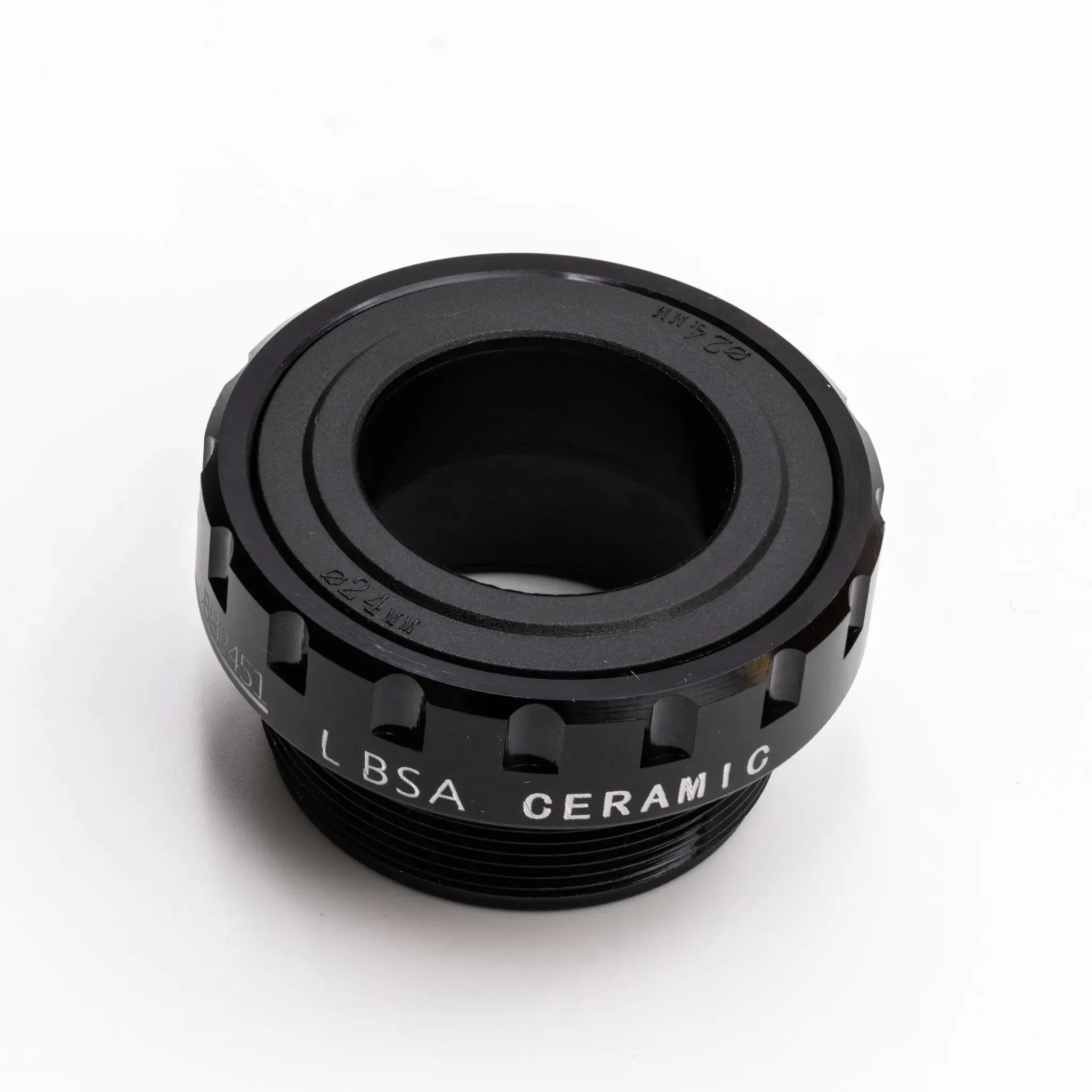Ceramic BB52 Bottom Bracket Threaded BSA 68-73mm for Shimano Hollowtech II 24mm Crank Black