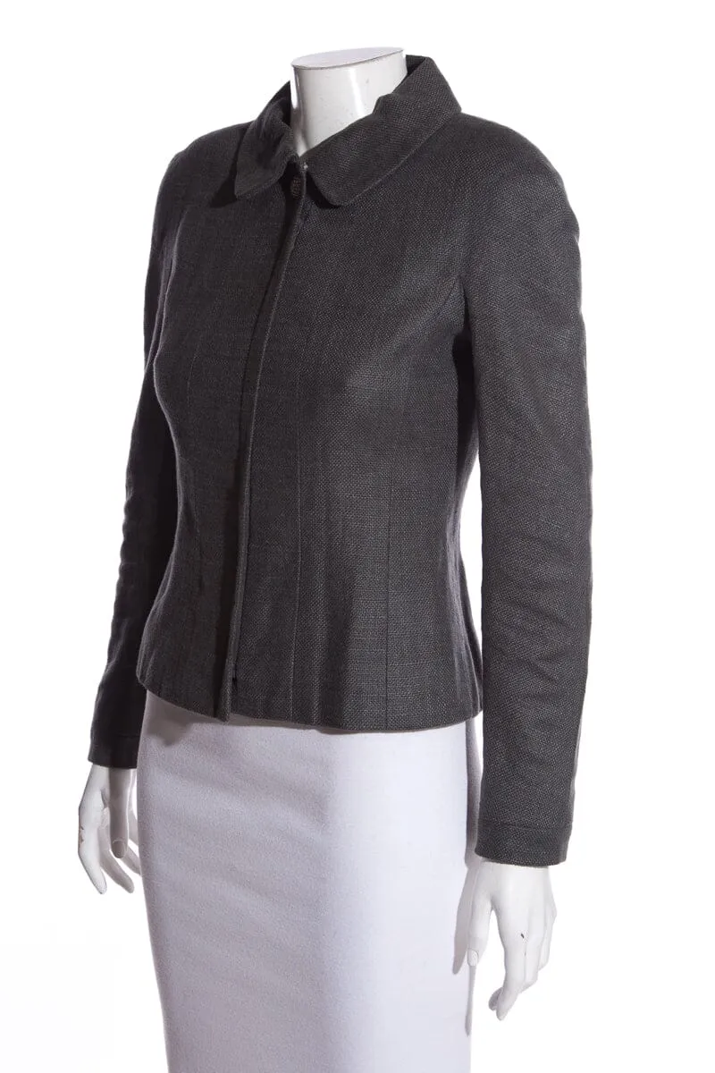 Chanel Grey Jacket SZ 36