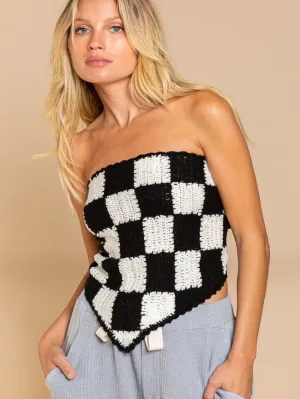 Checker Out Sleeveless Top