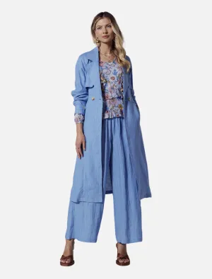 Chianti Trench Coat - Blue Bell