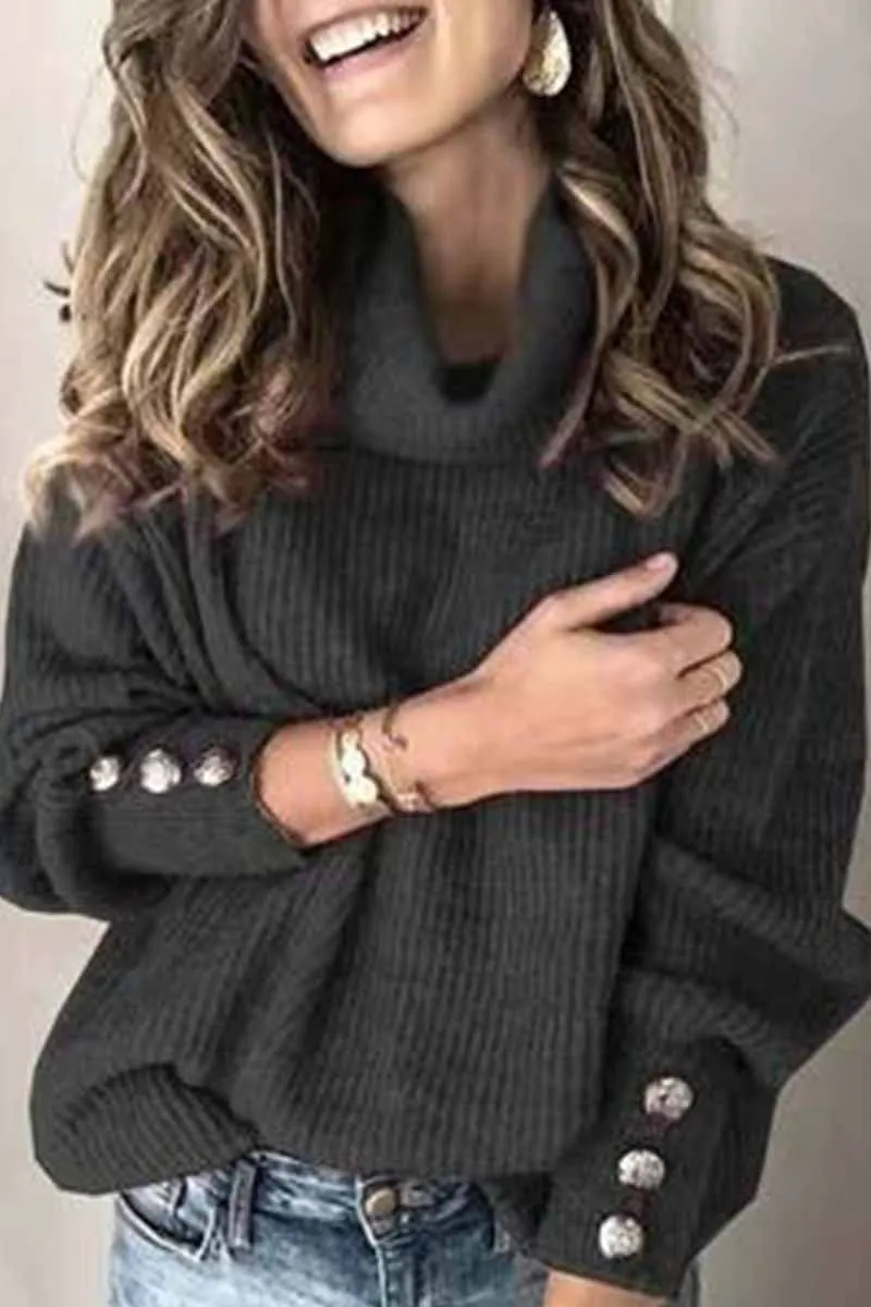 Chicindress Turtleneck Knitted Sweater(5 Colors)
