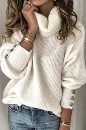 Chicindress Turtleneck Knitted Sweater(5 Colors)