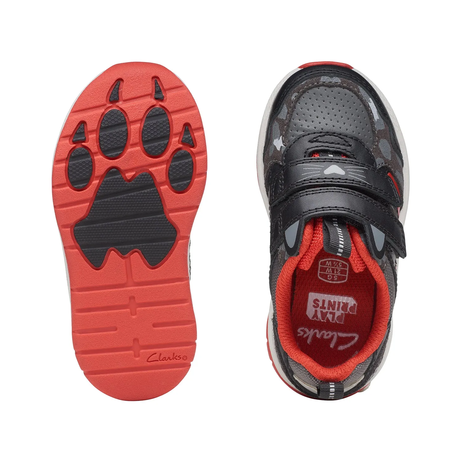 CLARKS BOYS CLOWDER RUN TODDLER (WIDE FIT)