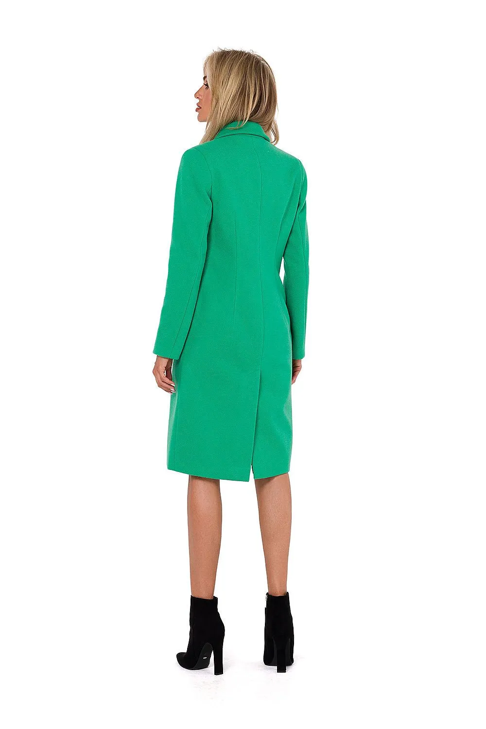 Classic Double-Breasted Fleece Coat