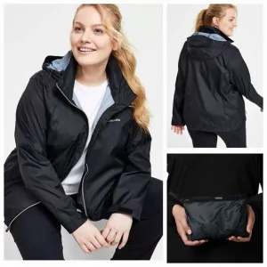 Columbia Switchback III Women's Waterproof Rain Jacket Black Plus Size 3X NEW