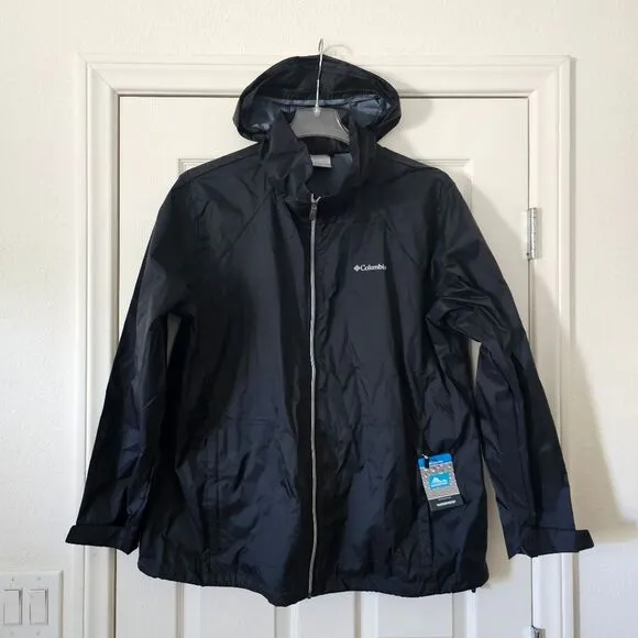 Columbia Switchback III Women's Waterproof Rain Jacket Black Plus Size 3X NEW