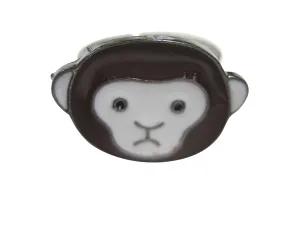 Confused Monkey Adjustable Size Fashion Ring