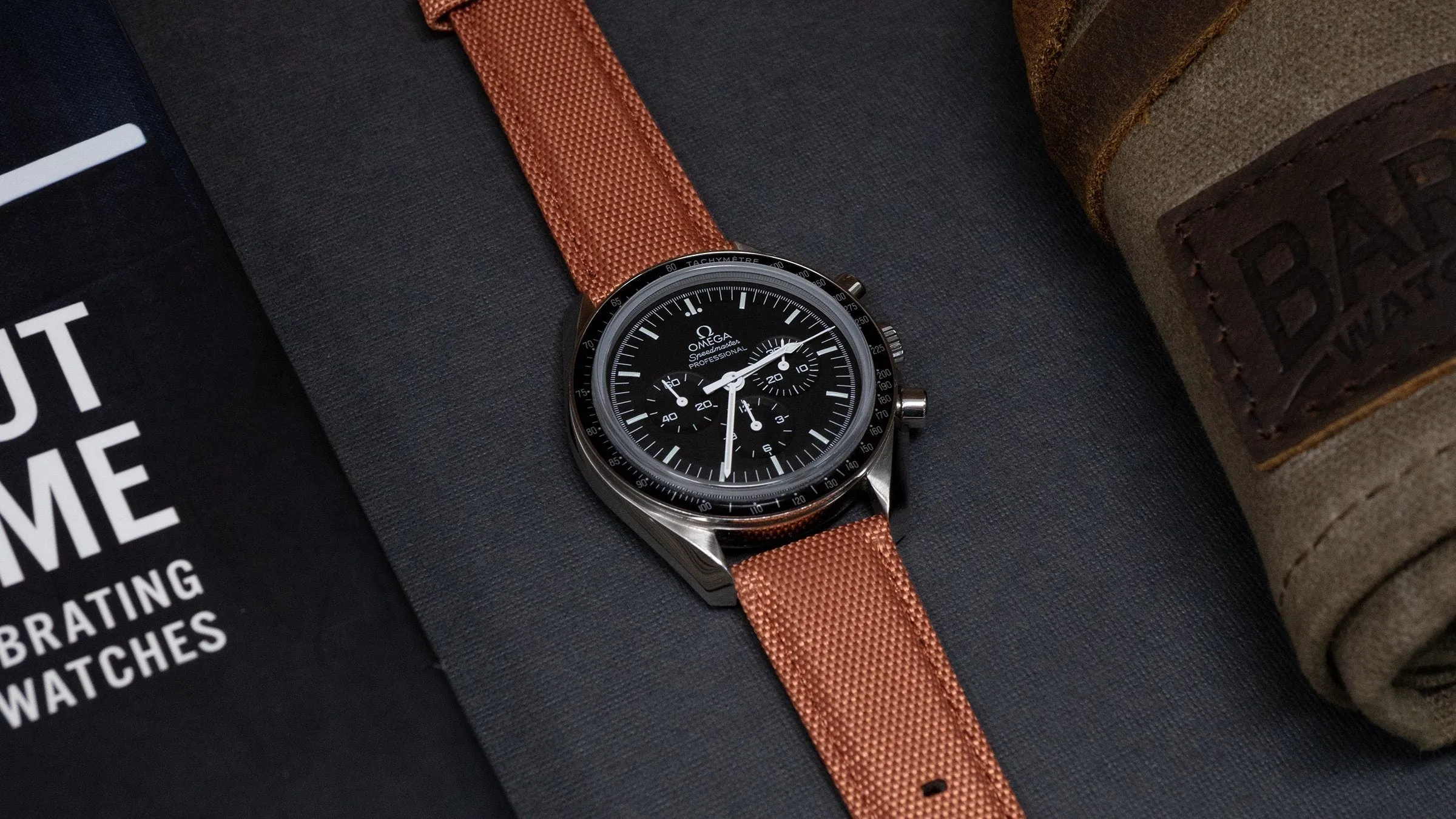 Copper Orange Sailcloth Quick Release Watch Band (22mm, 23mm SALE)