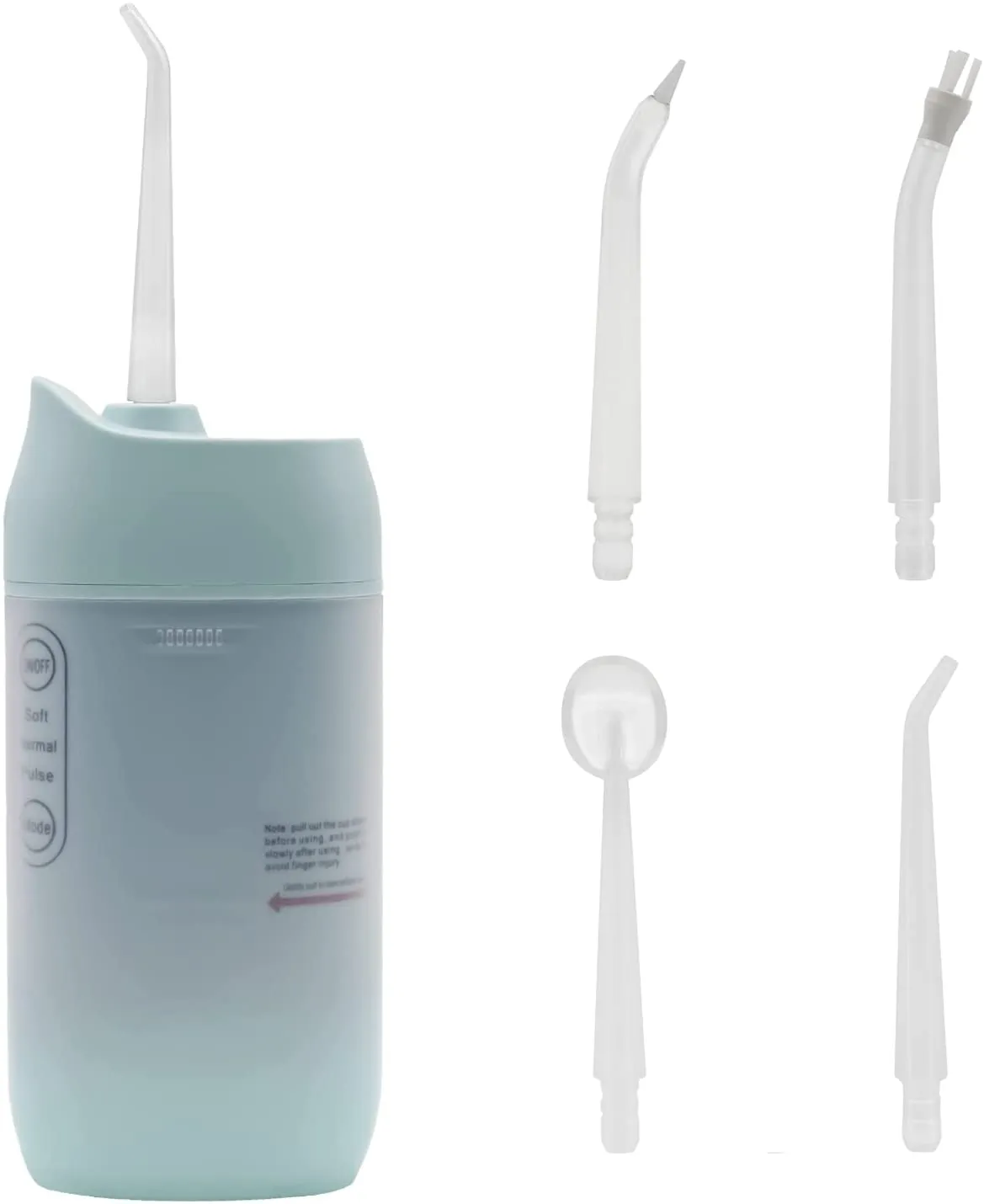 Cordless Water Flosser, Dental Oral Irrigator, MuralMax Professional 300ML Water Teeth Cleaner 3 Modes with 4 Replaceable Jet Tips & Detachable Water Tank for Home Travel Braces Bridges Care IPX7
