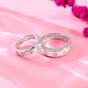 Couple Rings – Silver Band for Everlasting Love