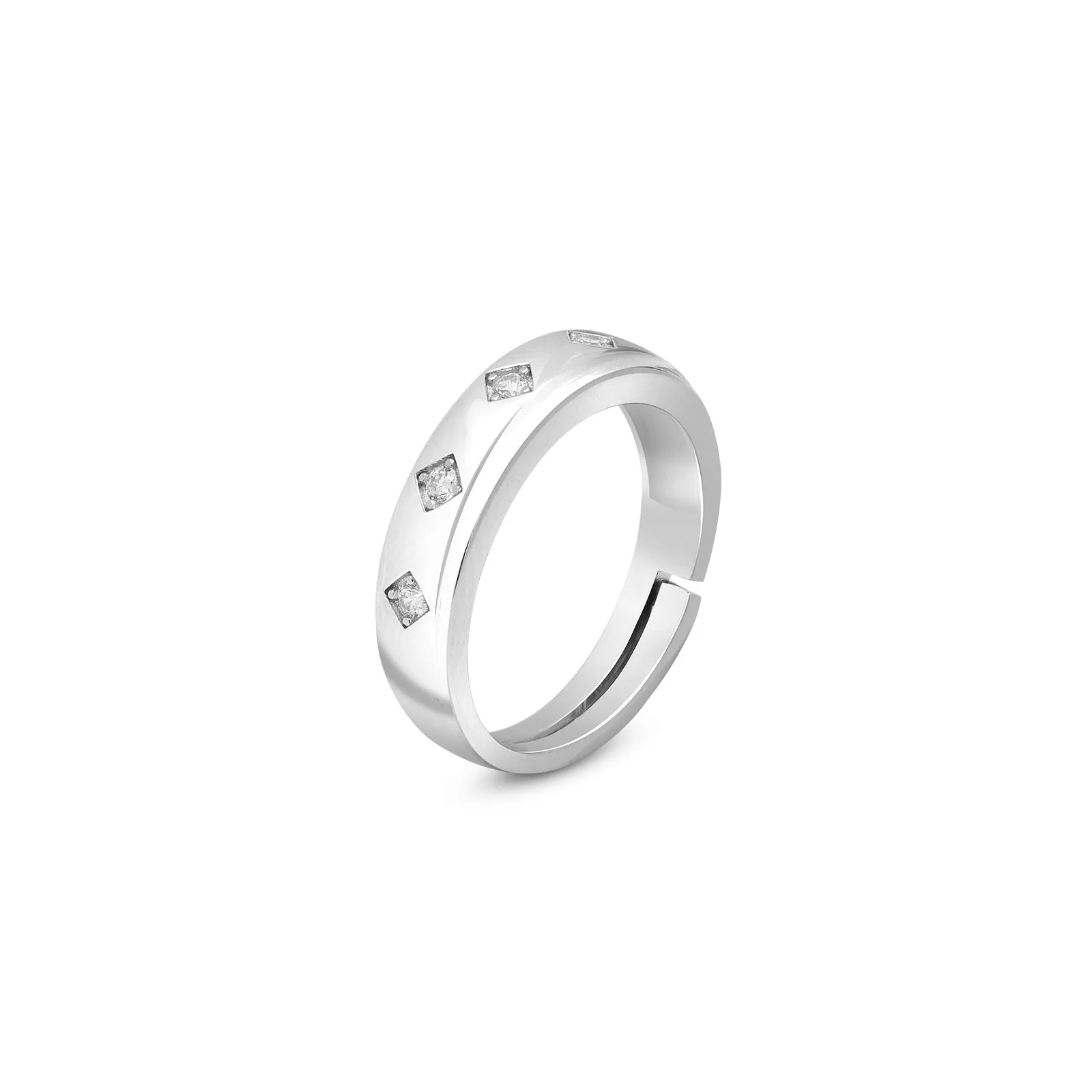 Couple Rings – Silver Band for Everlasting Love