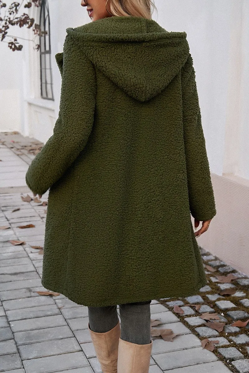 Cozy Fleece Hoodie Coat