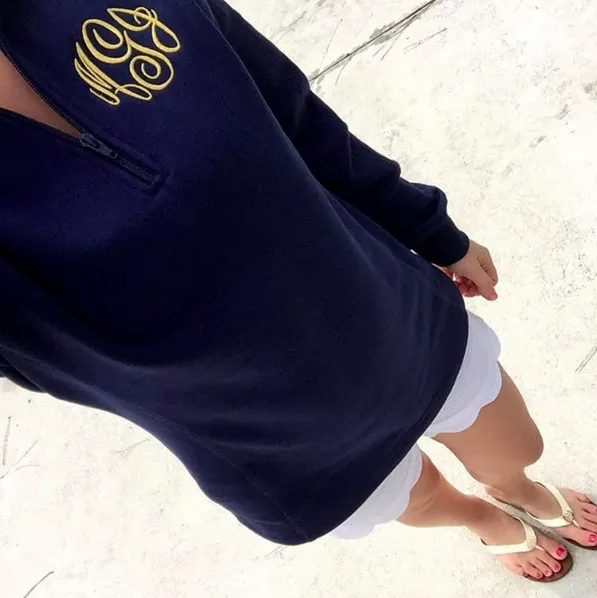 Custom Preppy Fitted Monogram Popover (Ships in 2-3 Weeks)