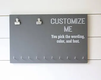 Customizable Single Bib Medal Holder Medal Display Rack - You design it, we make it!