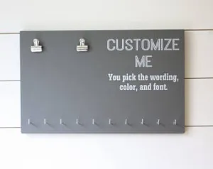 Customizable Single Bib Medal Holder Medal Display Rack - You design it, we make it!