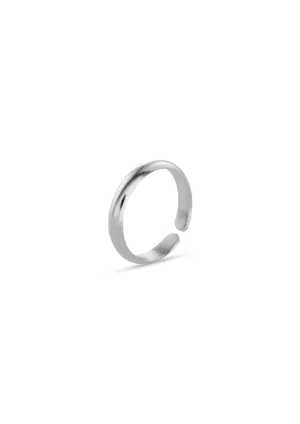 D Toe Ring Silver