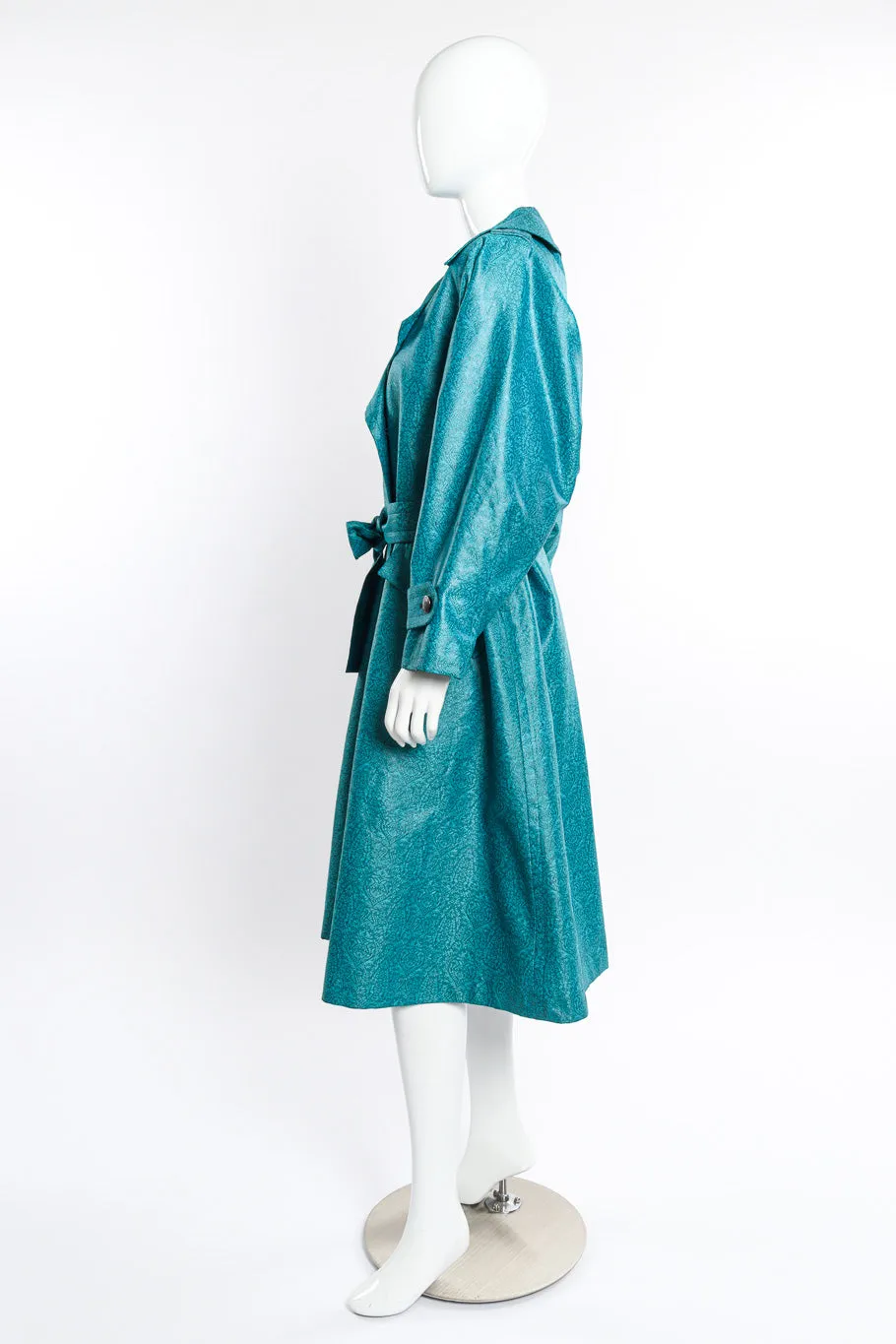 Damask Trench Coat