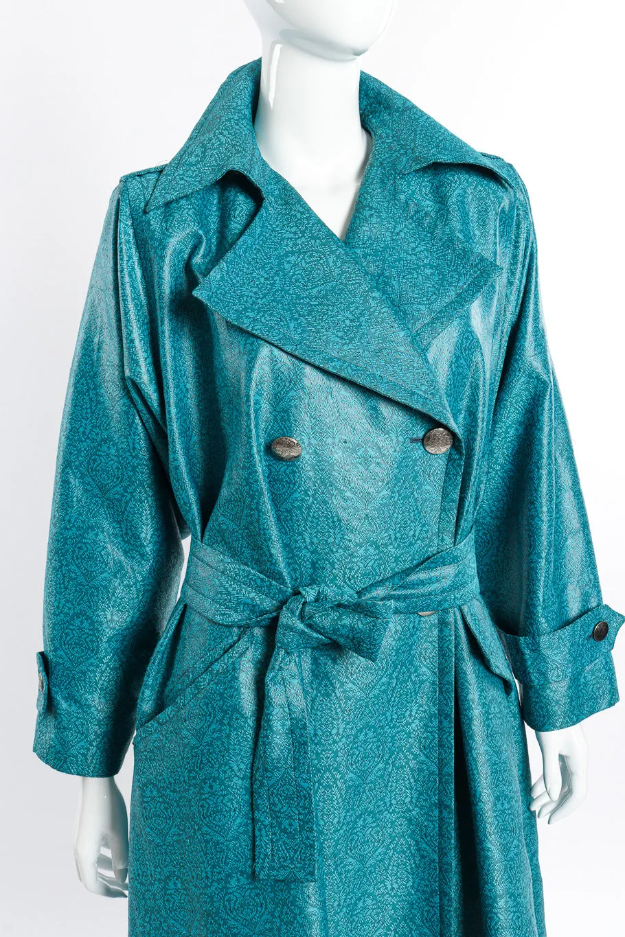 Damask Trench Coat